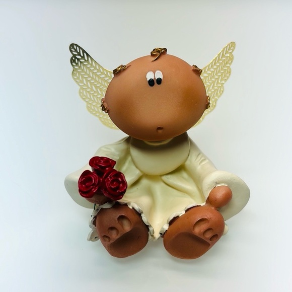 Angel Cheeks Guardian Angel 29400 'Angel with Roses' Kirk’s Kritters Russ Figure - Picture 2 of 8